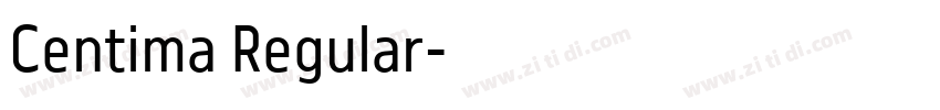 Centima Regular字体转换